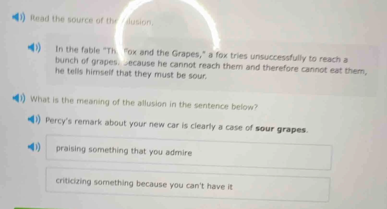 read the source of the allusion. in the fable \the fox and the grapes,\…