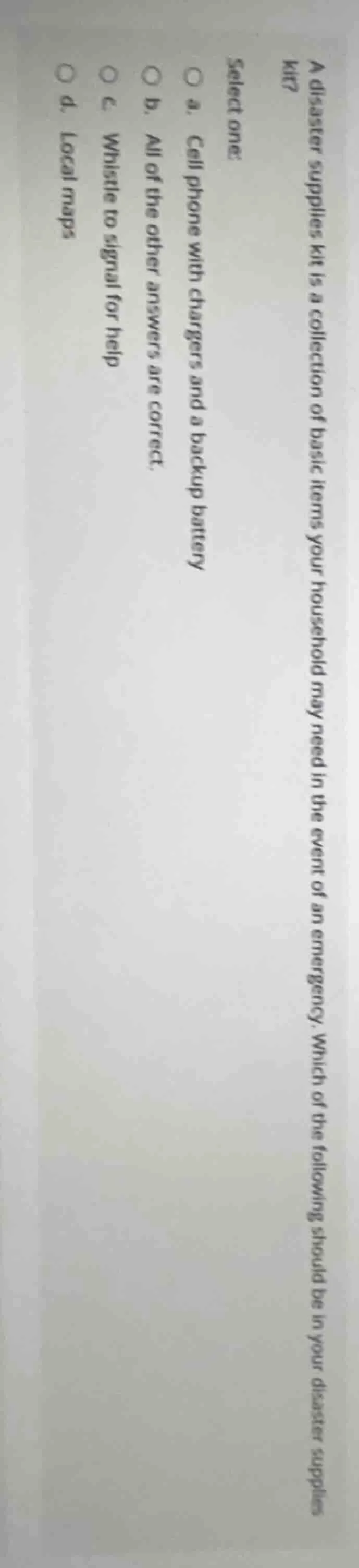 a disaster supplies kit is a collection of basic items your household m…