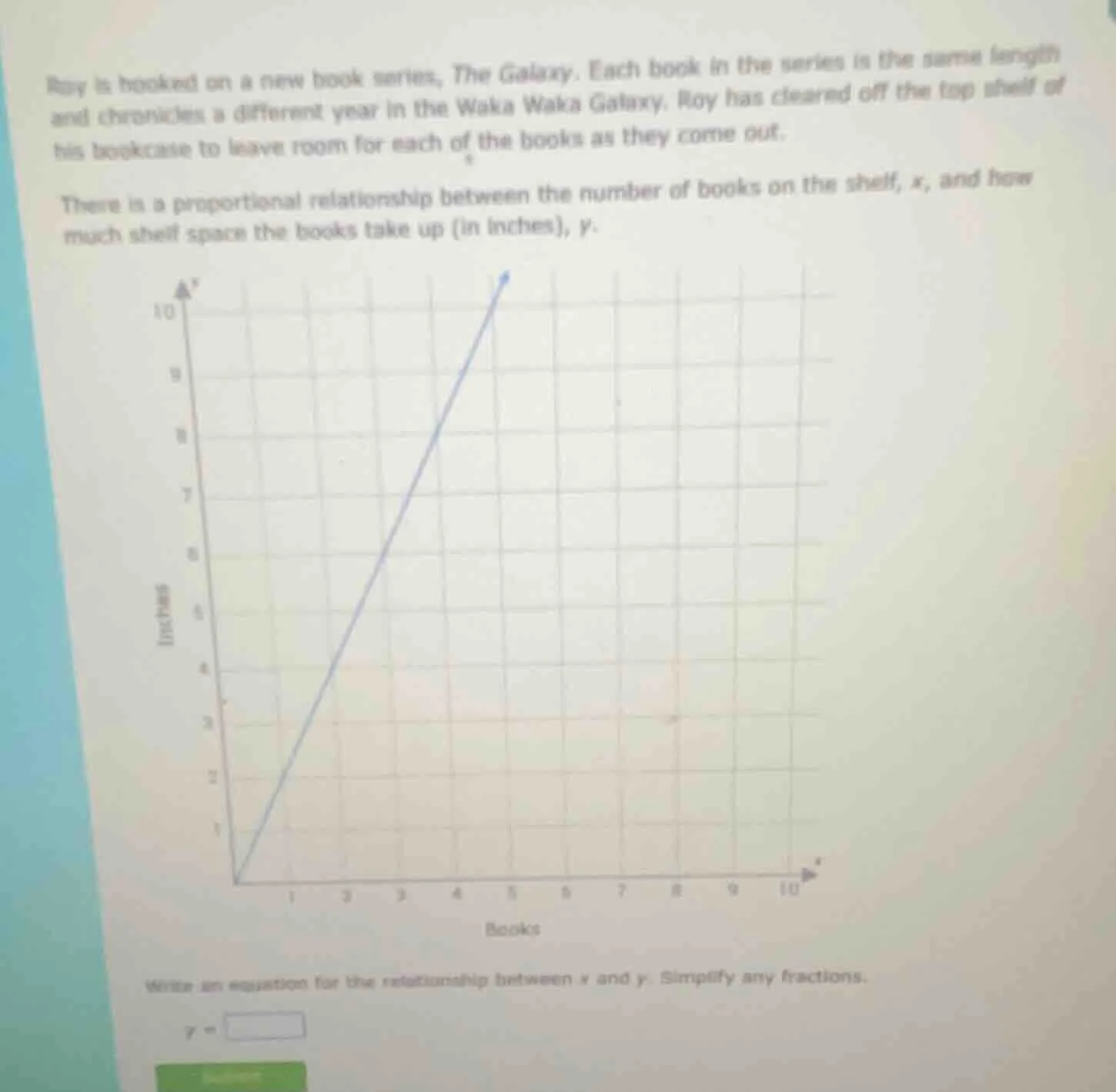 roy is hooked on a new book series, the galaxy. each book in the series…