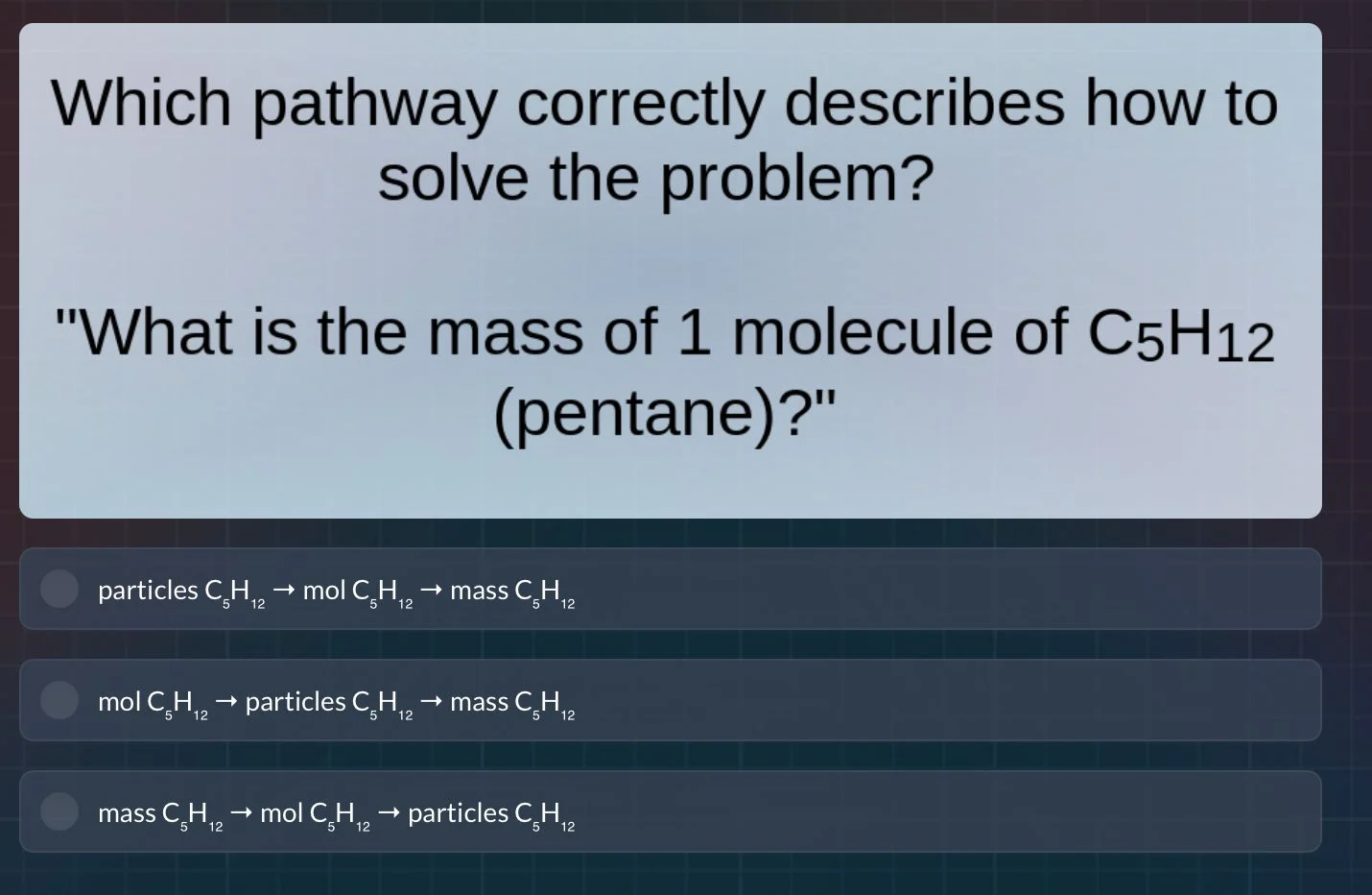 which pathway correctly describes how to solve the problem? \what is th…