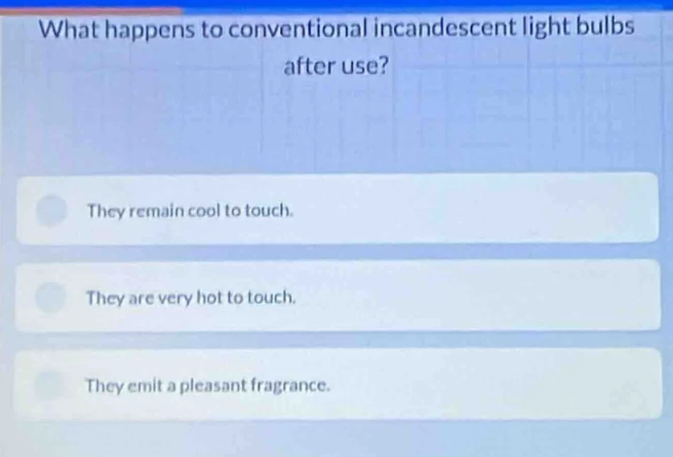 what happens to conventional incandescent light bulbs after use? they r…