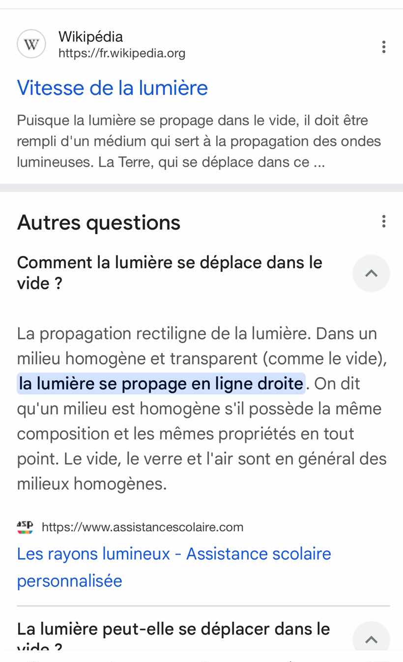 wikipédia https://fr.wikipedia.org vitesse de la lumière puisque la lum…