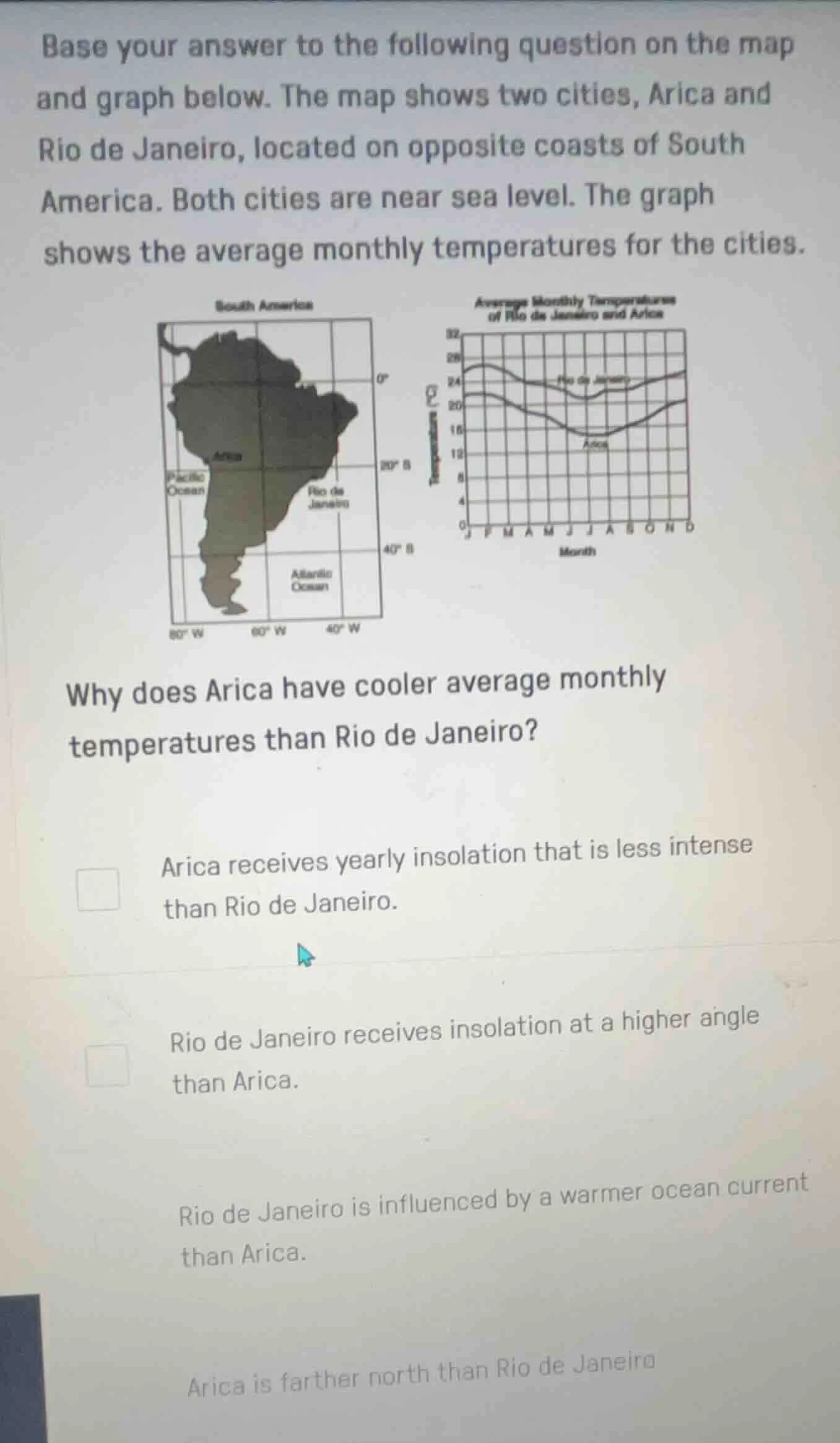 base your answer to the following question on the map and graph below. …