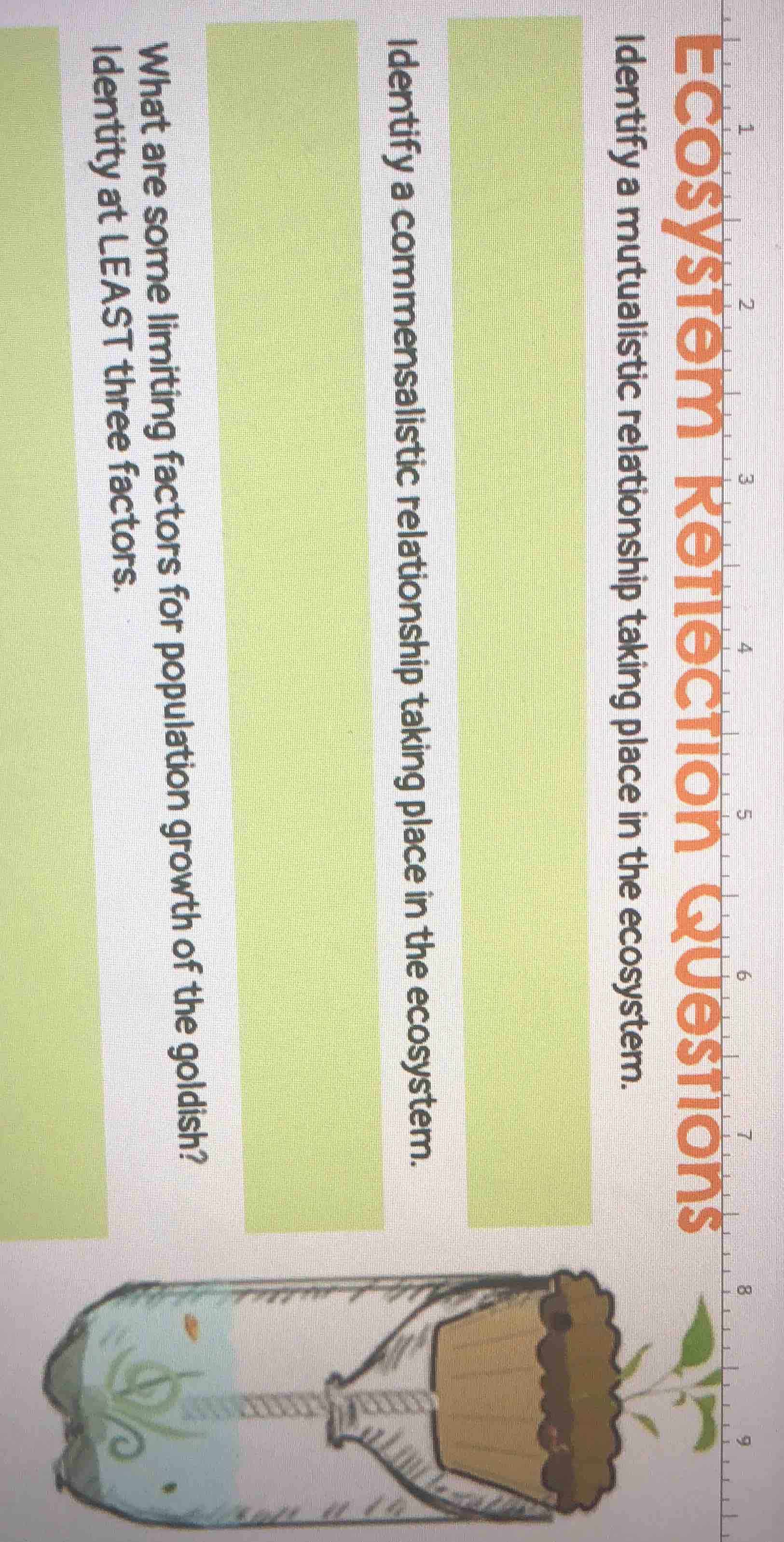 ecosystem reflection questions identify a mutualistic relationship taki…