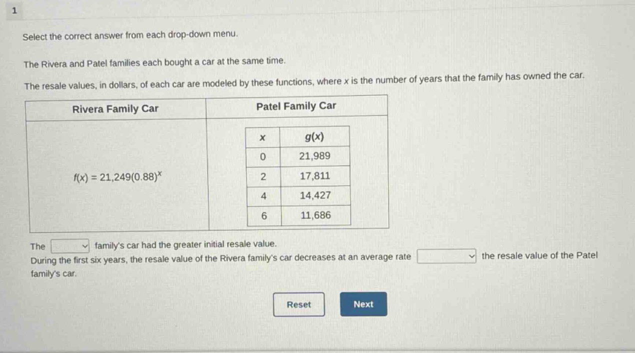 select the correct answer from each drop - down menu. the rivera and pa…