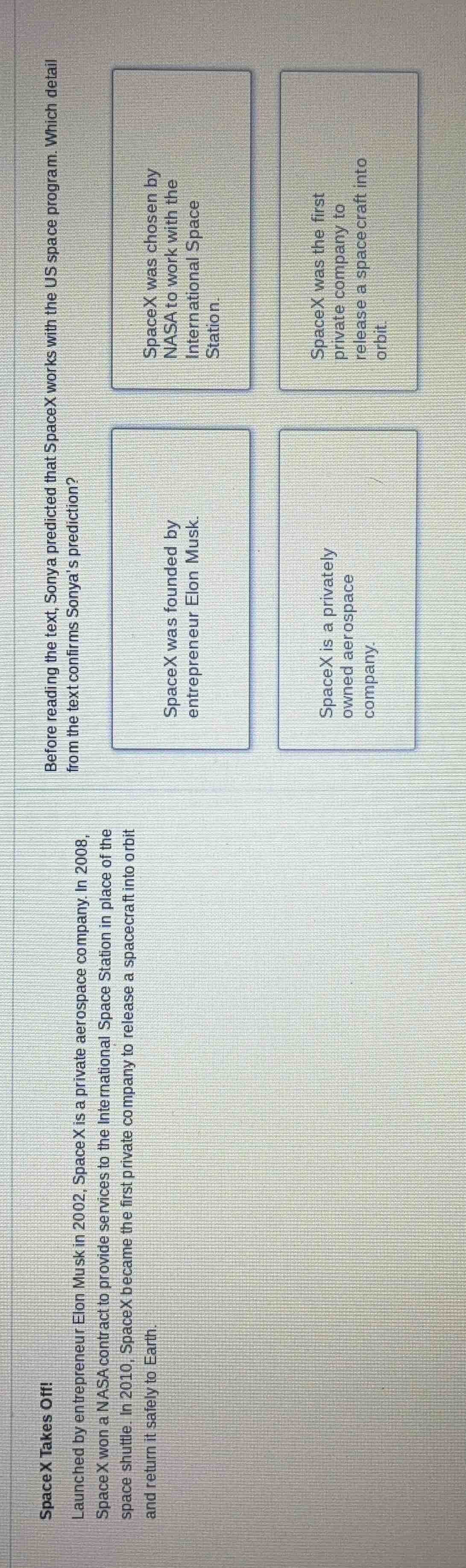 spacex takes off! launched by entrepreneur elon musk in 2002, spacex is…