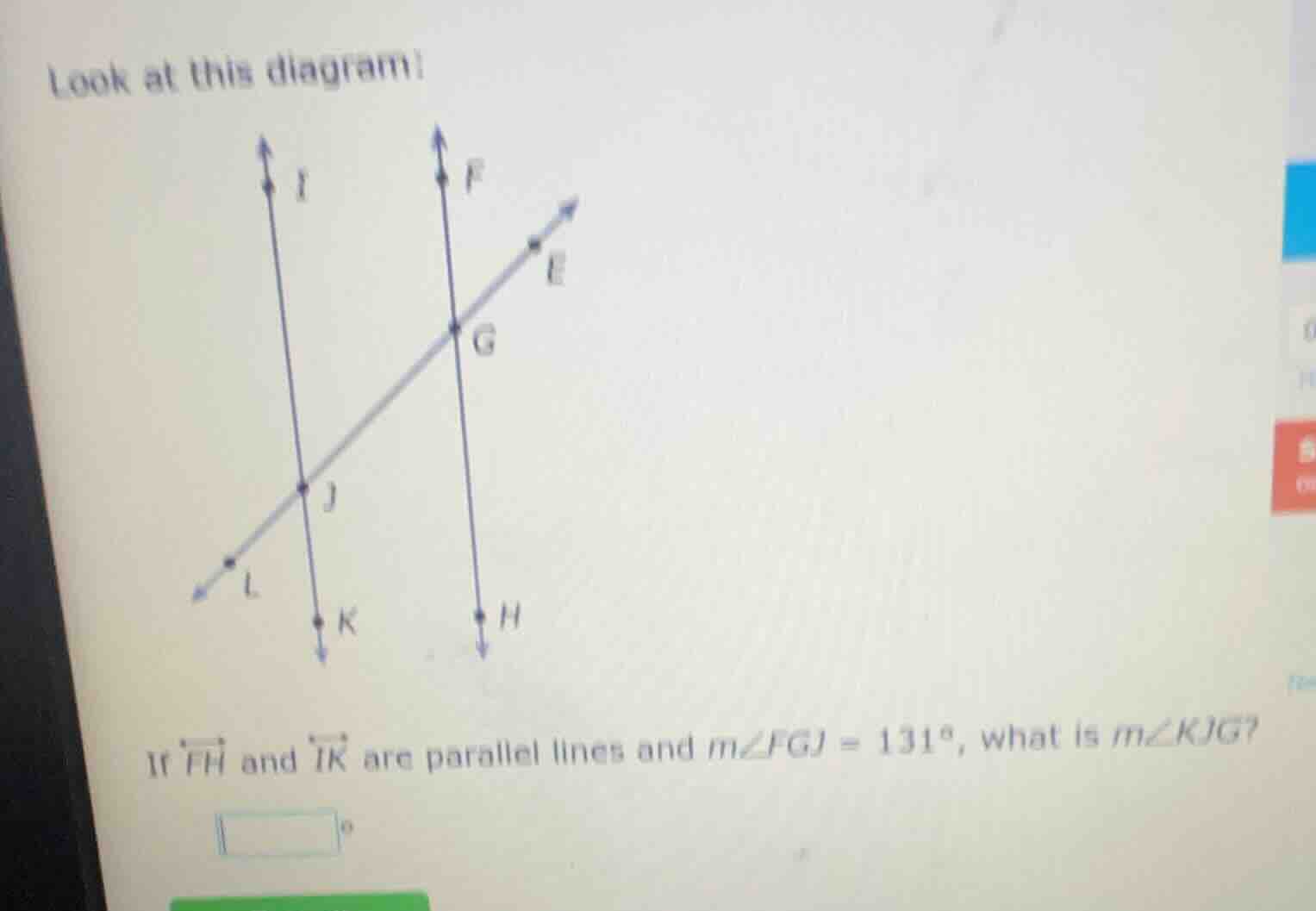 look at this diagram! if $overleftrightarrow{fh}$ and $overleftrightarr…