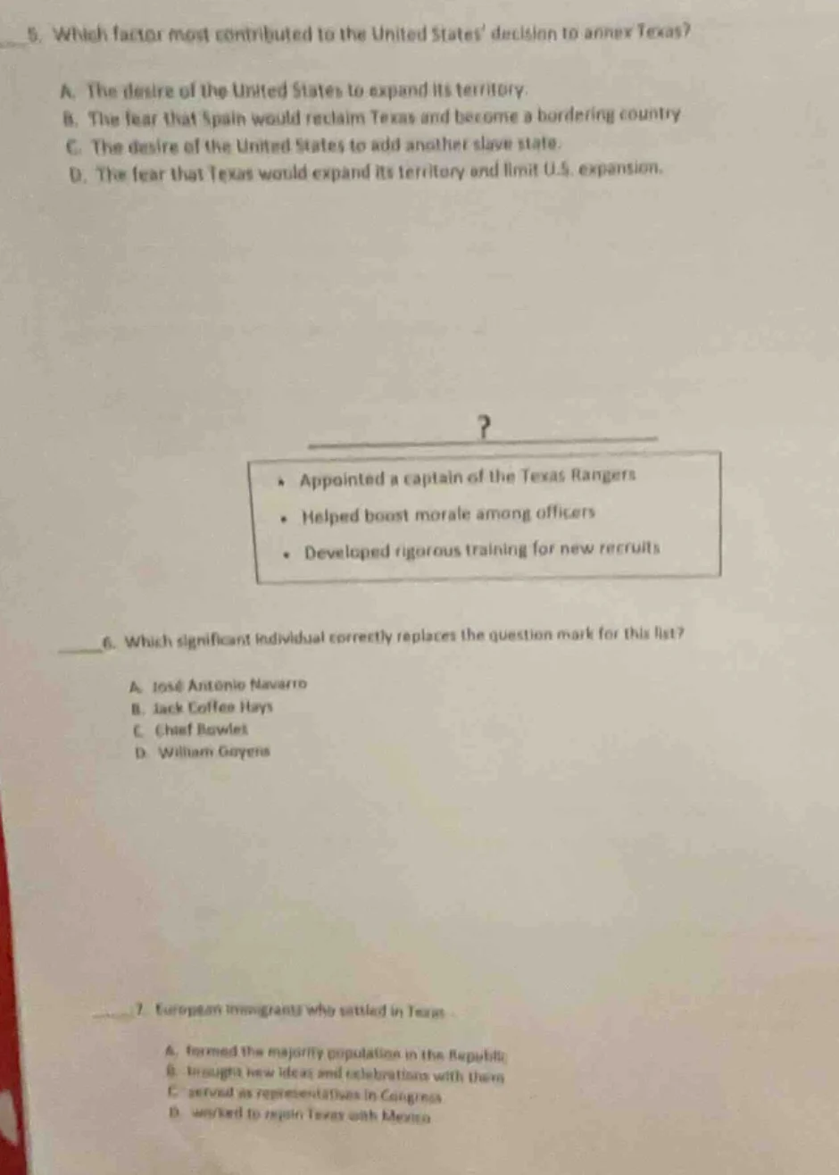 5. which factor most contributed to the united states decision to annex…