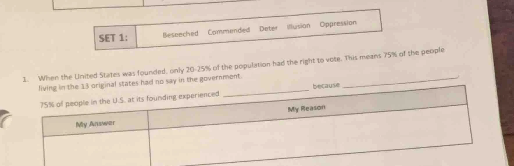 set 1: beseeched commended deter illusion oppression 1. when the united…