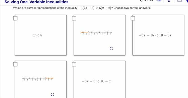 solving one-variable inequalities which are correct representations of …