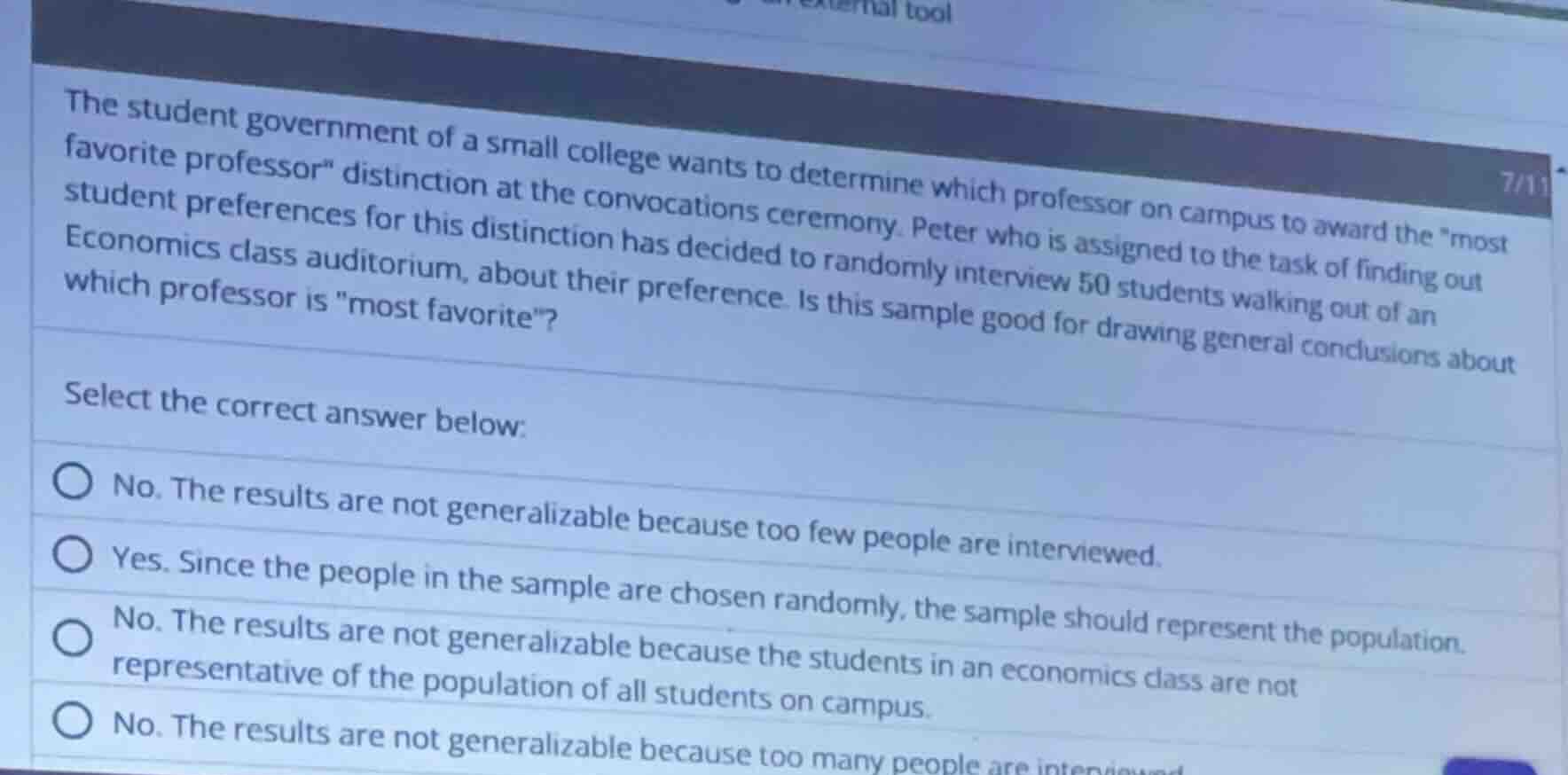 the student government of a small college wants to determine which prof…