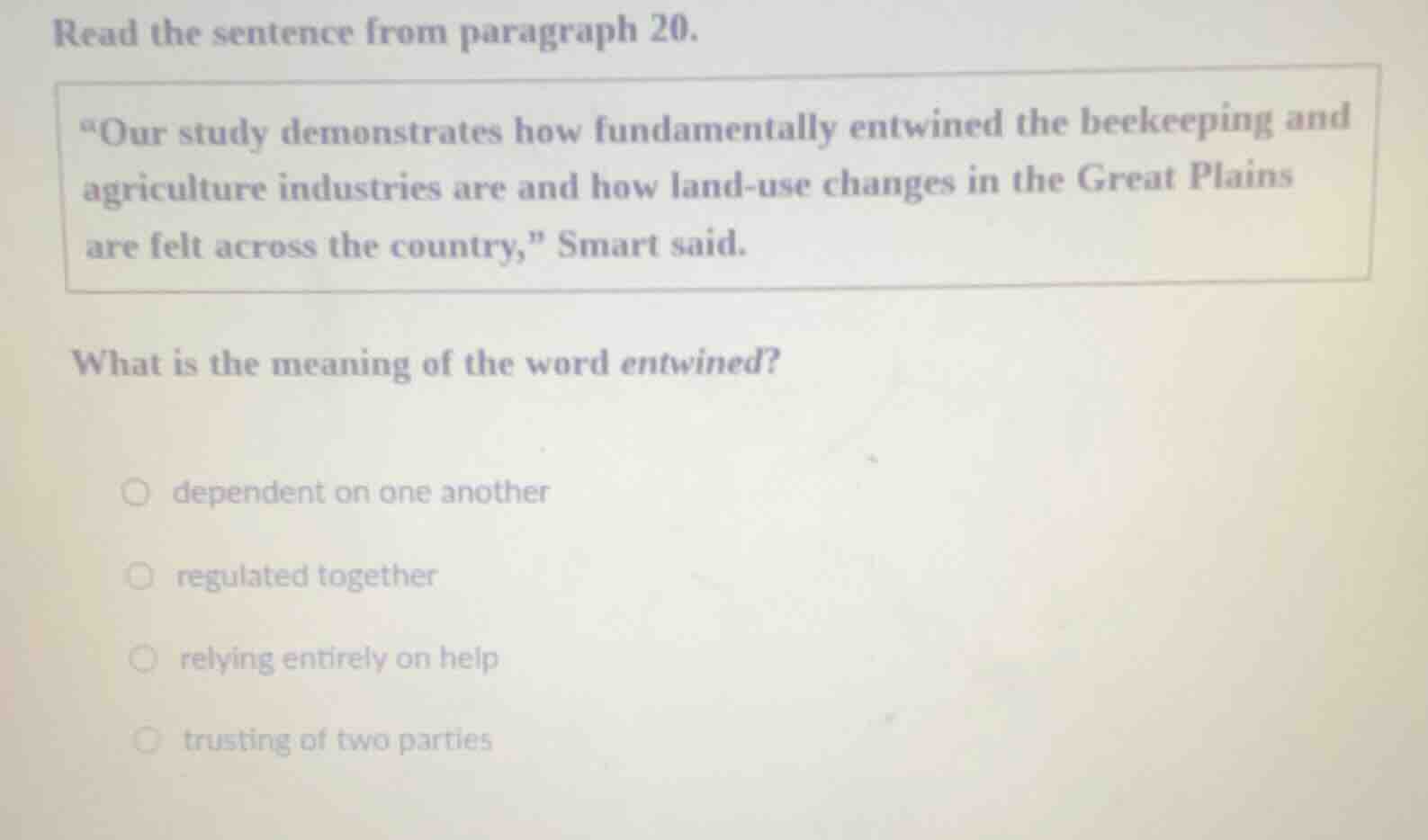 read the sentence from paragraph 20. \our study demonstrates how fundam…