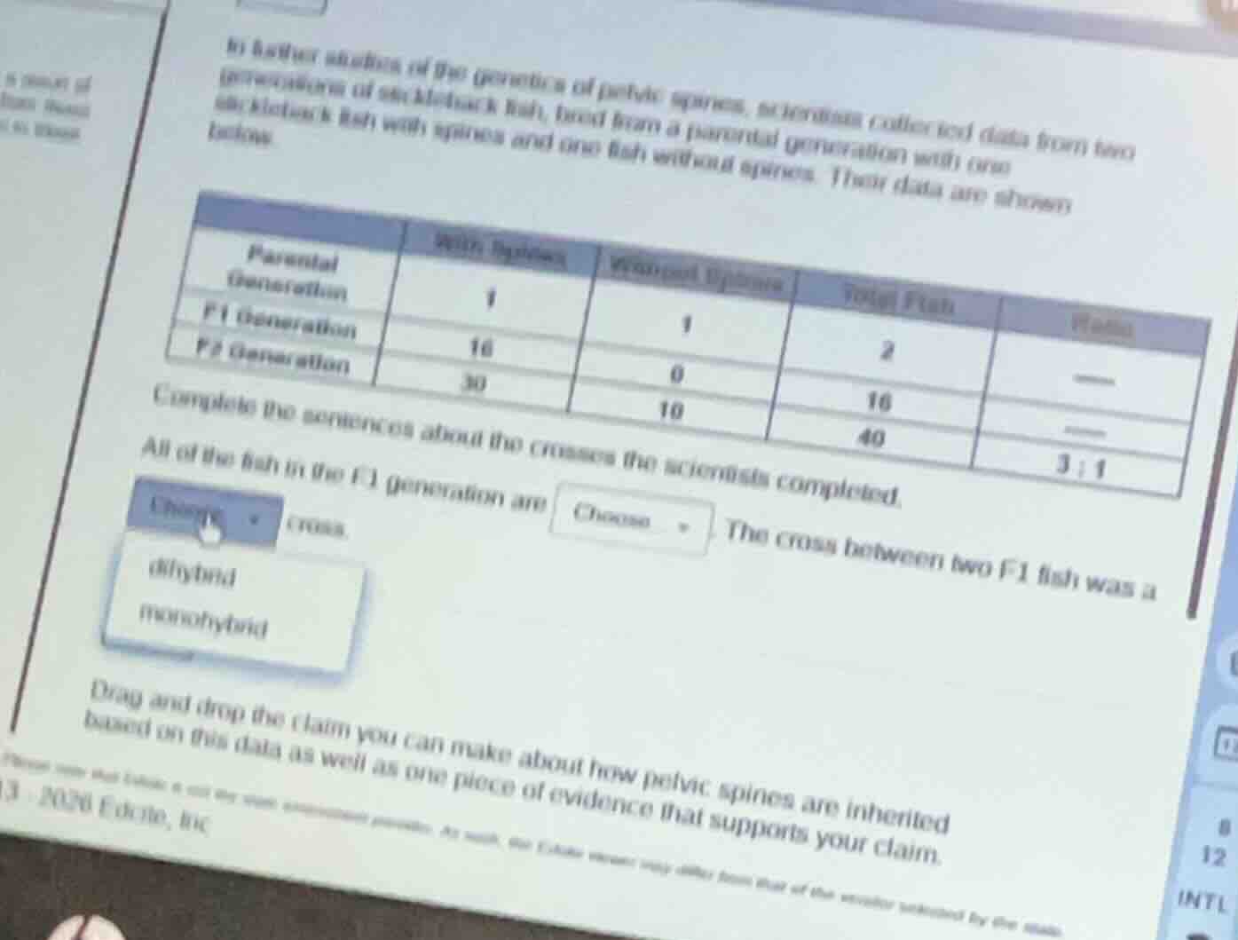 to better studies of the genetics of pelvic spines, scientists collecte…