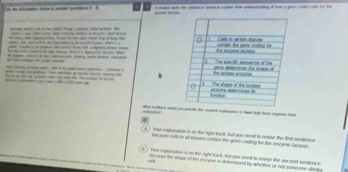 a student used the concepts below to explain their understanding of how…