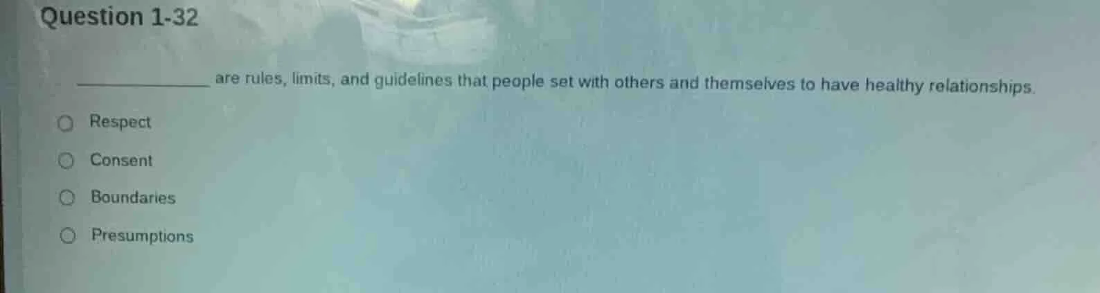 question 1-32 __________ are rules, limits, and guidelines that people …