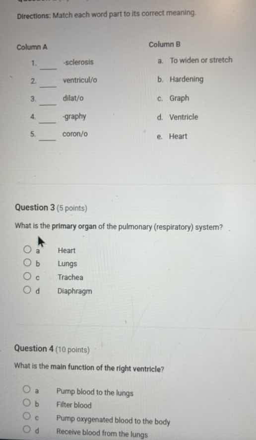 directions: match each word part to its correct meaning column a\t\t\tc…