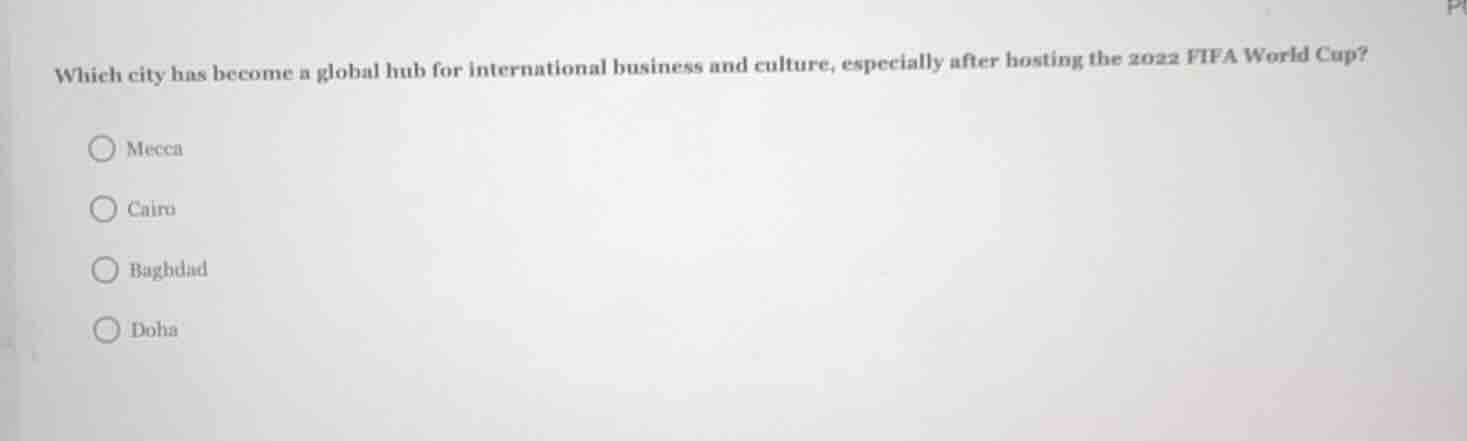 which city has become a global hub for international business and cultu…