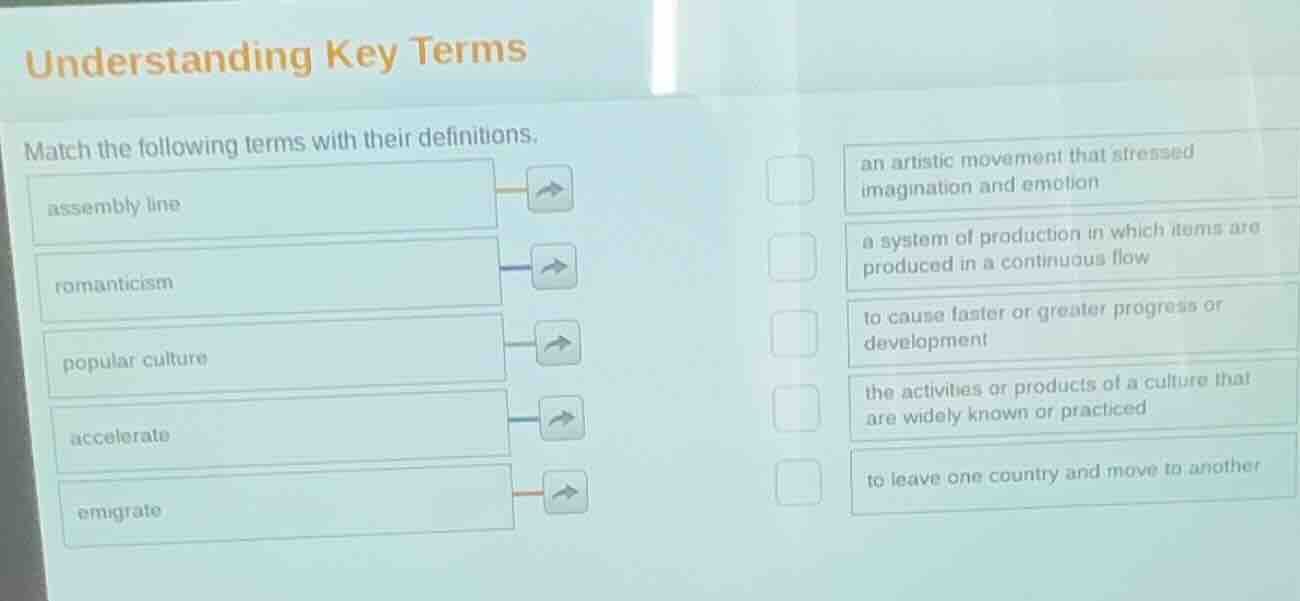 understanding key terms match the following terms with their definition…