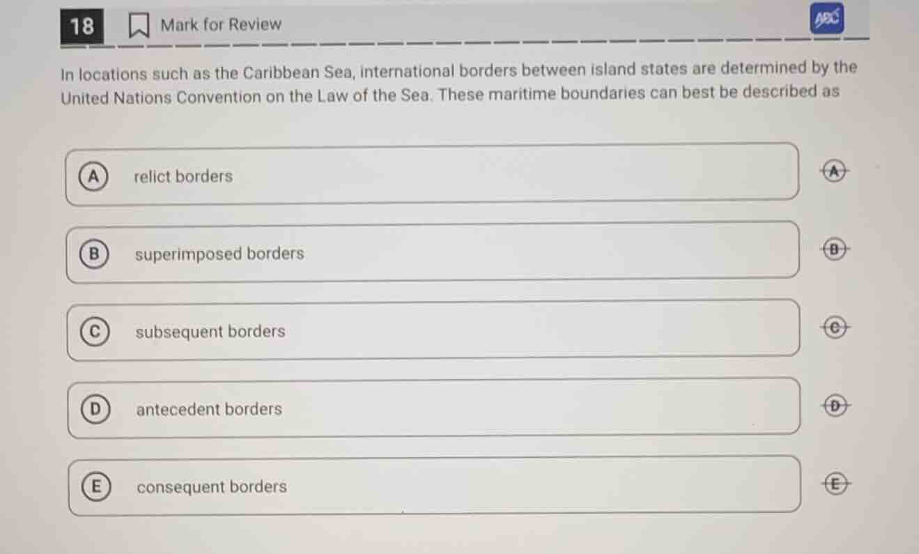 18 mark for review in locations such as the caribbean sea, internationa…