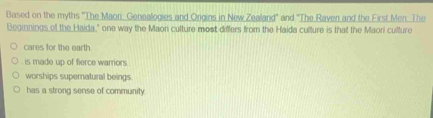 based on the myths \the maori: genealogies and origins in new zealand\ …
