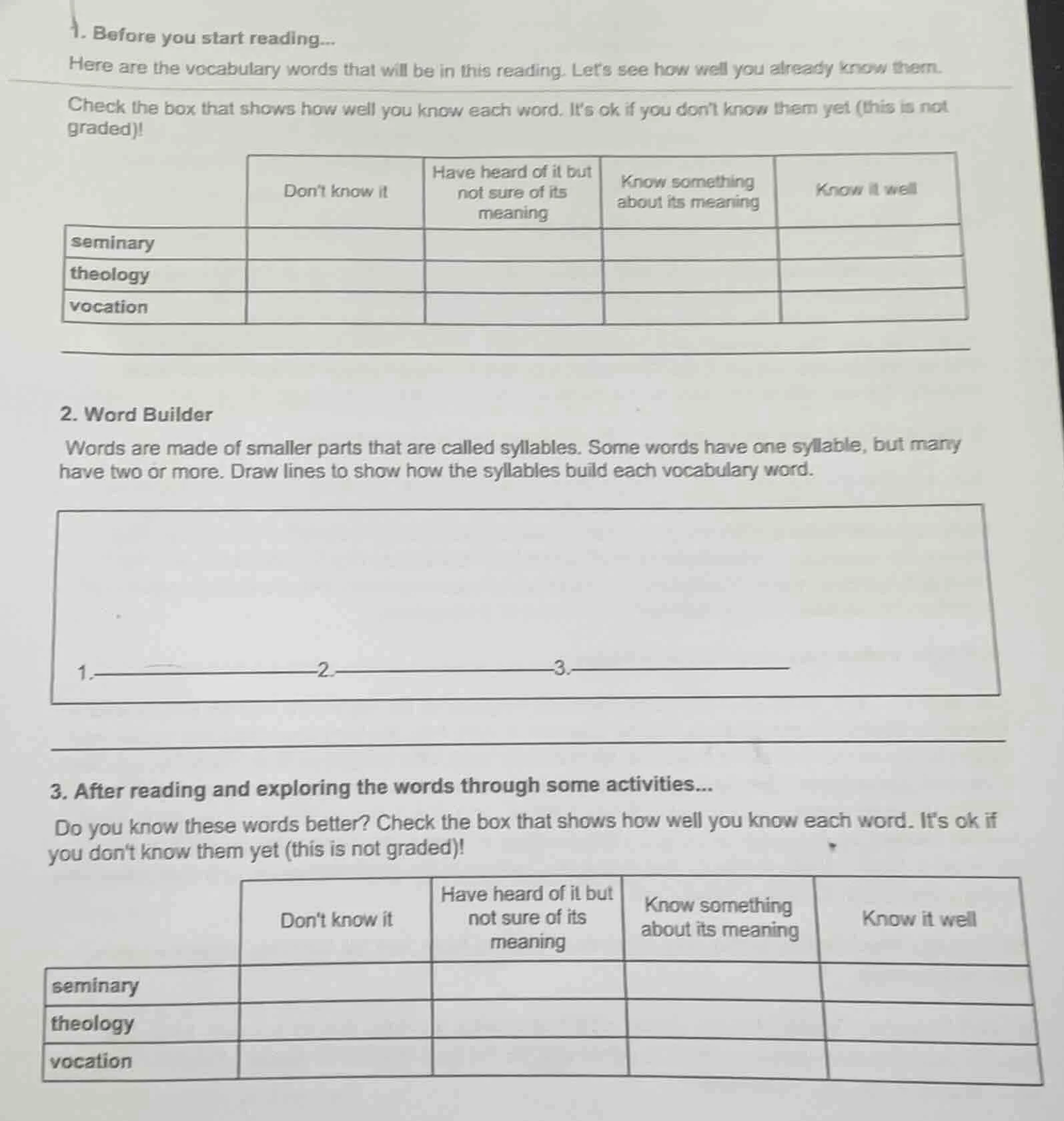 1. before you start reading... here are the vocabulary words that will …