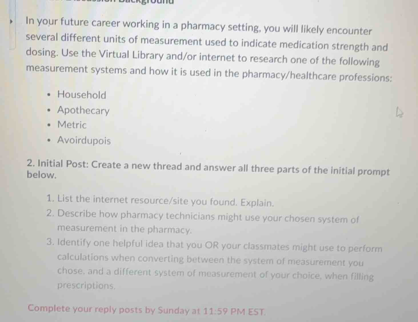 in your future career working in a pharmacy setting, you will likely en…