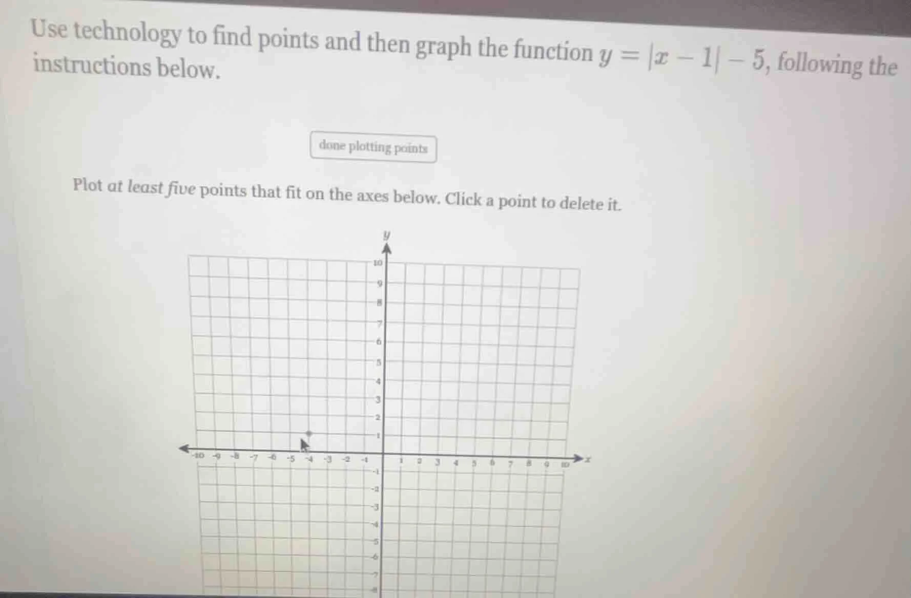 use technology to find points and then graph the function $y = |x - 1| …