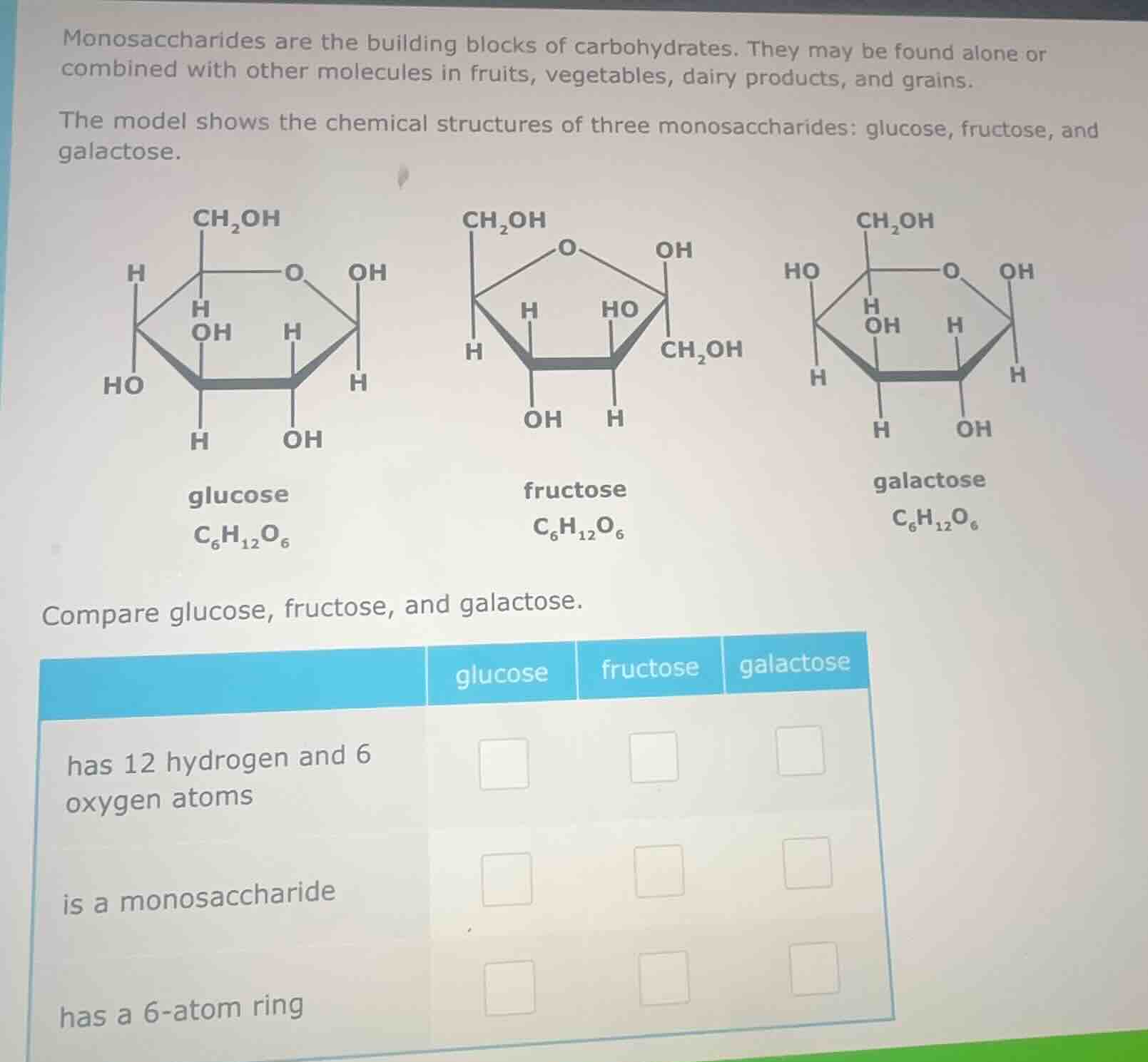 monosaccharides are the building blocks of carbohydrates. they may be f…