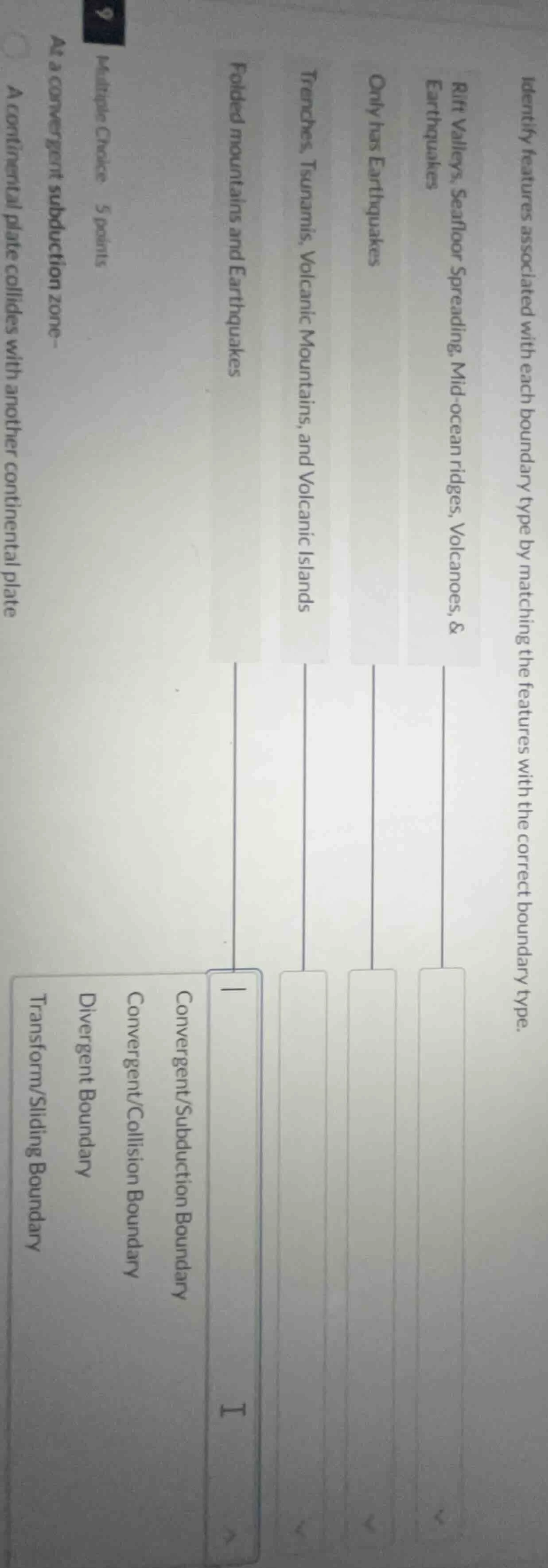 identify features associated with each boundary type by matching the fe…