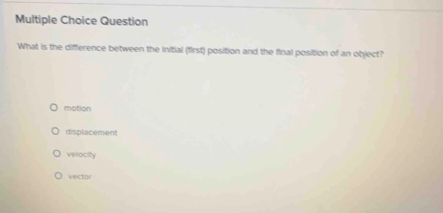 multiple choice question what is the difference between the initial (fi…