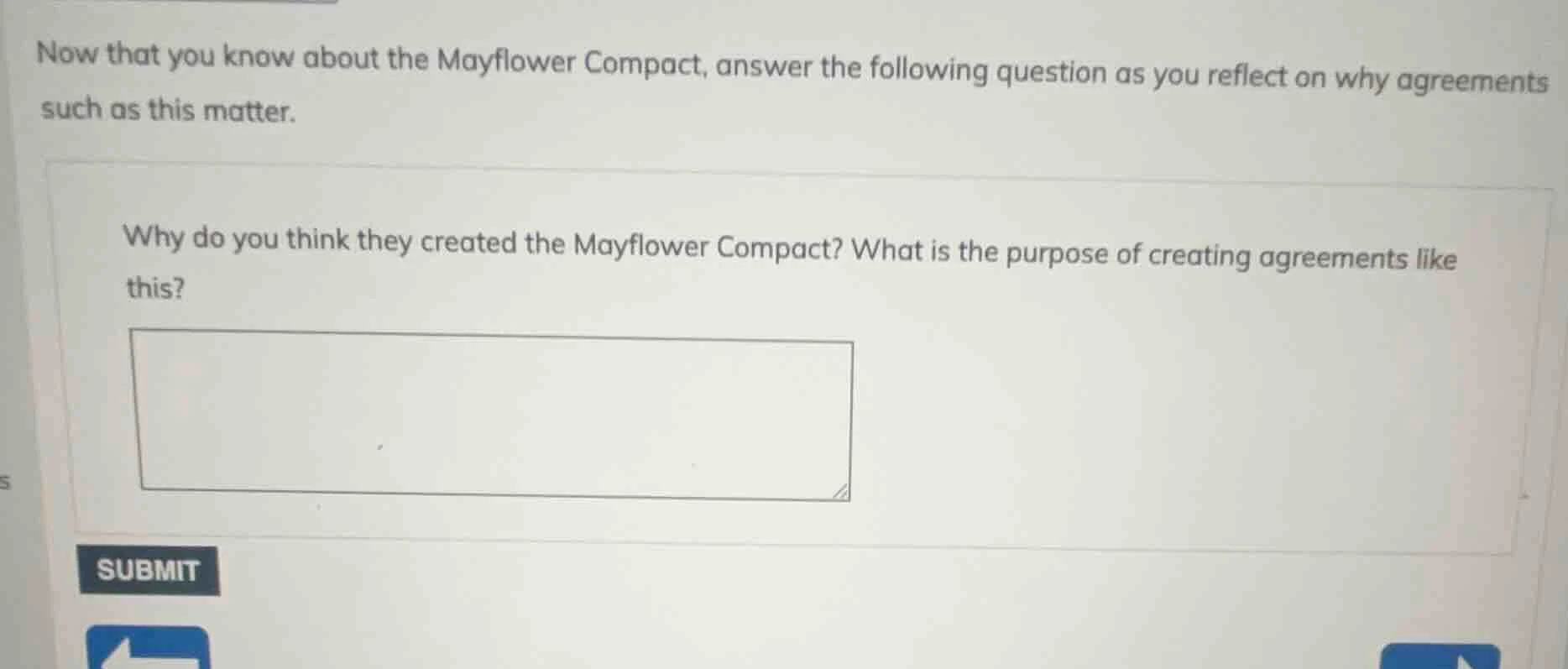 now that you know about the mayflower compact, answer the following que…
