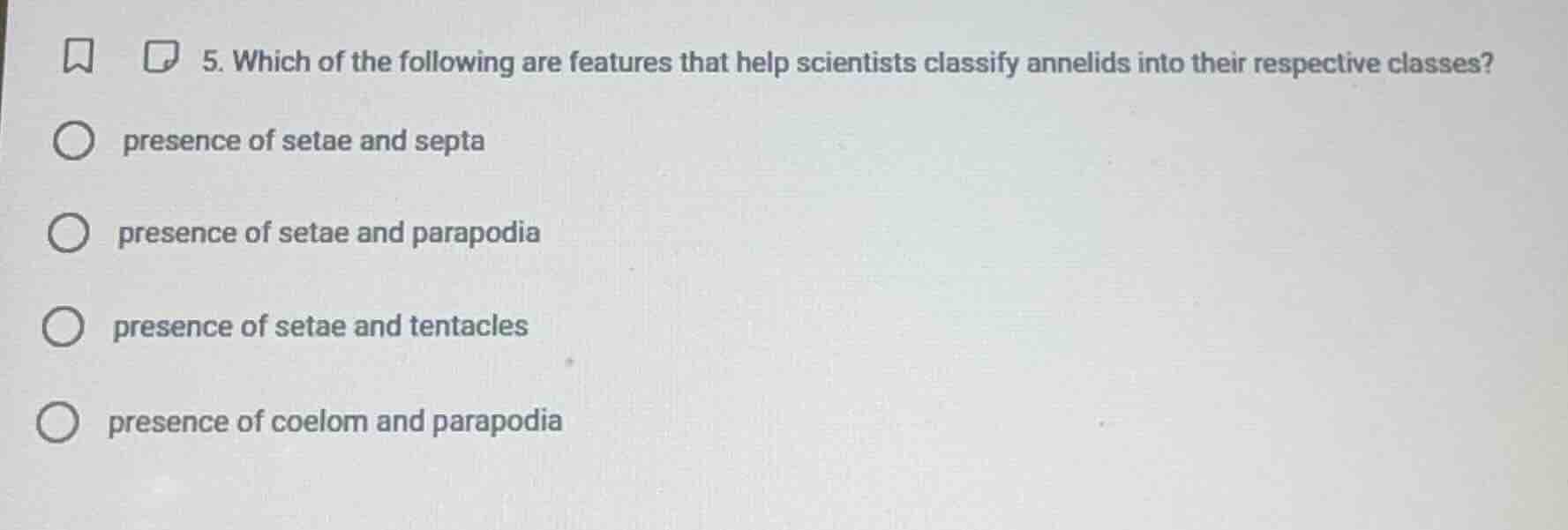 5. which of the following are features that help scientists classify an…