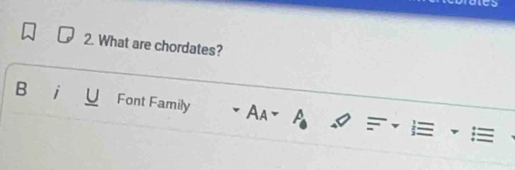 2. what are chordates?