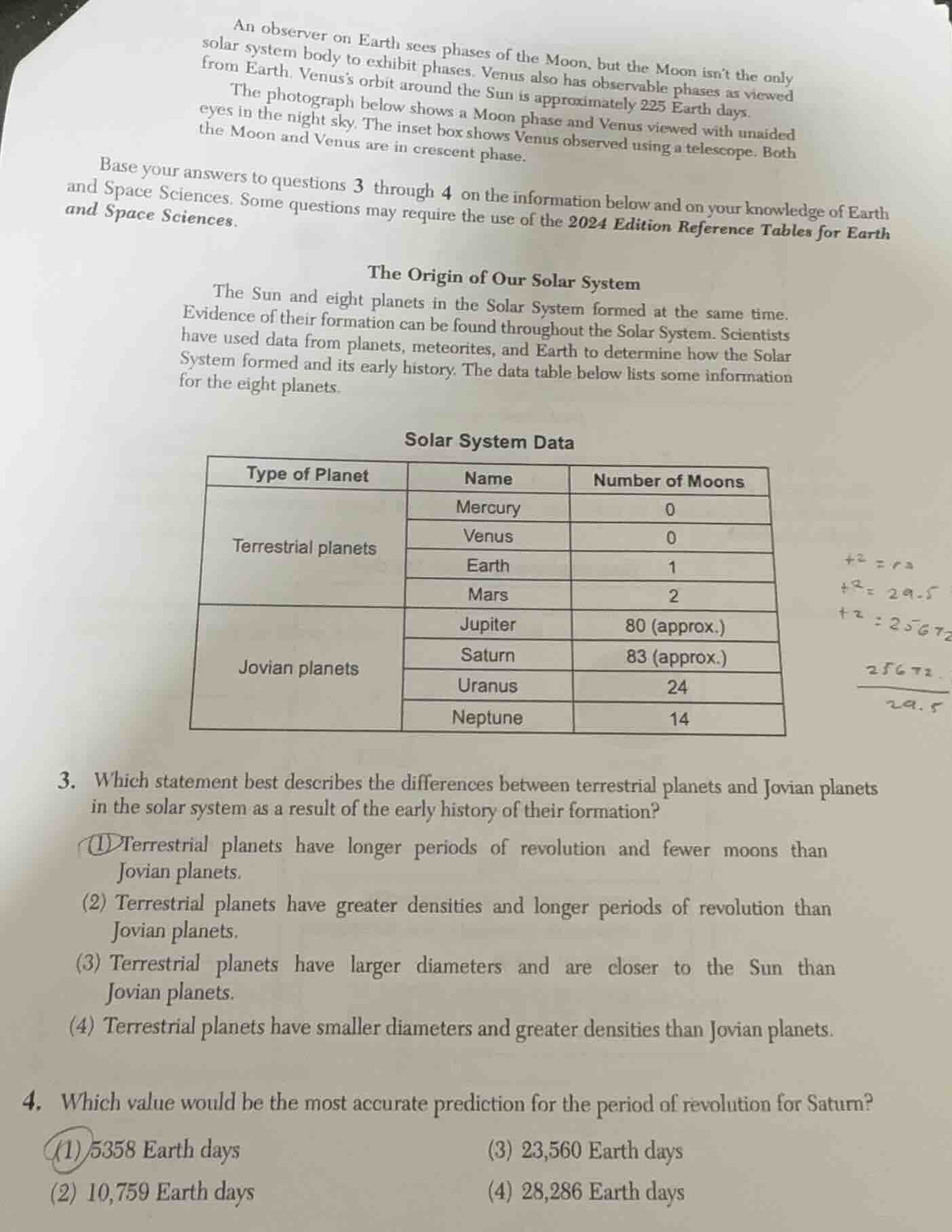an observer on earth sees phases of the moon, but the moon isnt the onl…