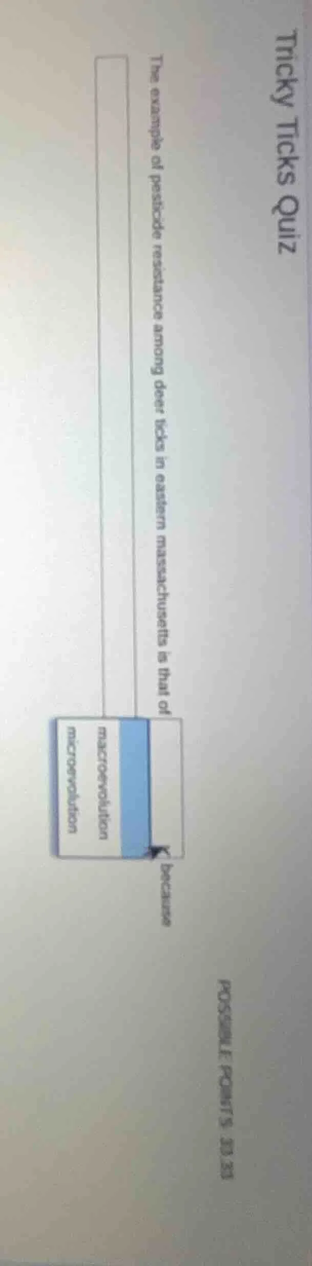 tricky ticks quiz the example of pesticide resistance among deer ticks …