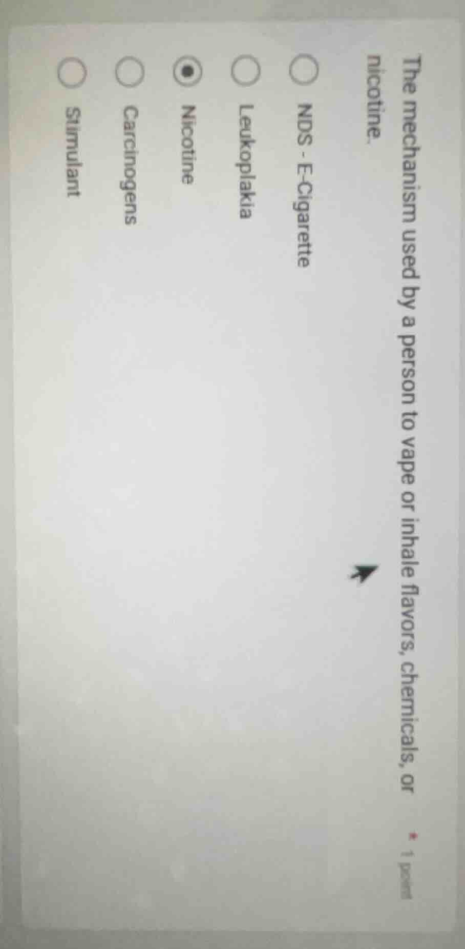 the mechanism used by a person to vape or inhale flavors, chemicals, or…