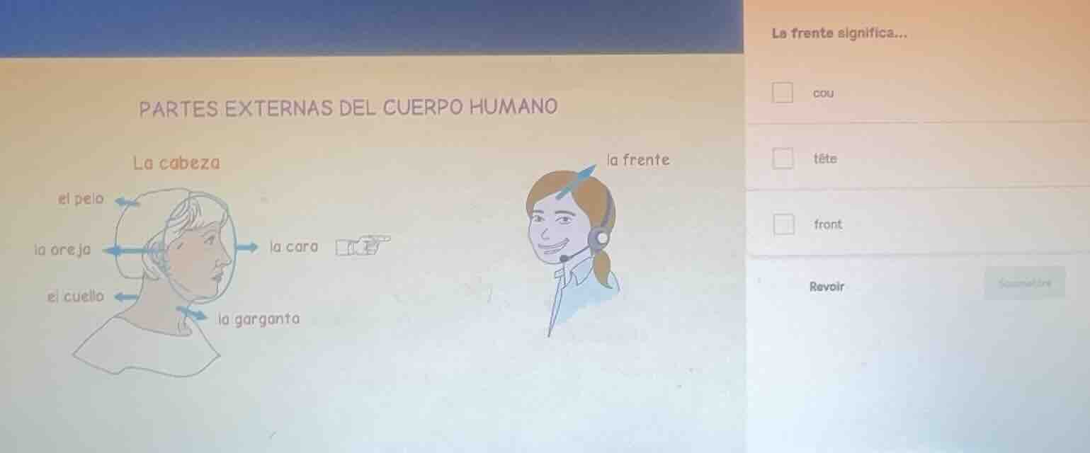 partes externas del cuerpo humano la cabeza el pelo la oreja el cuello …