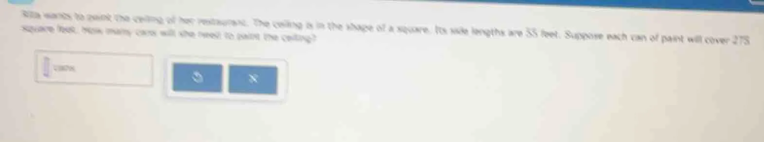 rita wants to paint the ceiling of her restaurant. the ceiling is in th…