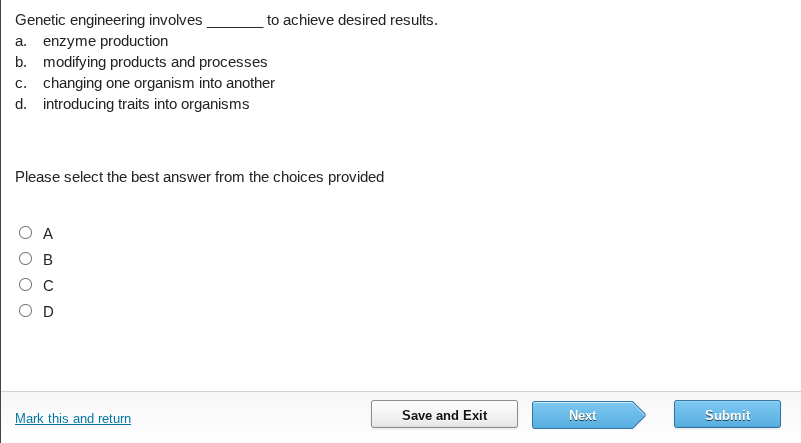 genetic engineering involves ______ to achieve desired results. a. enzy…