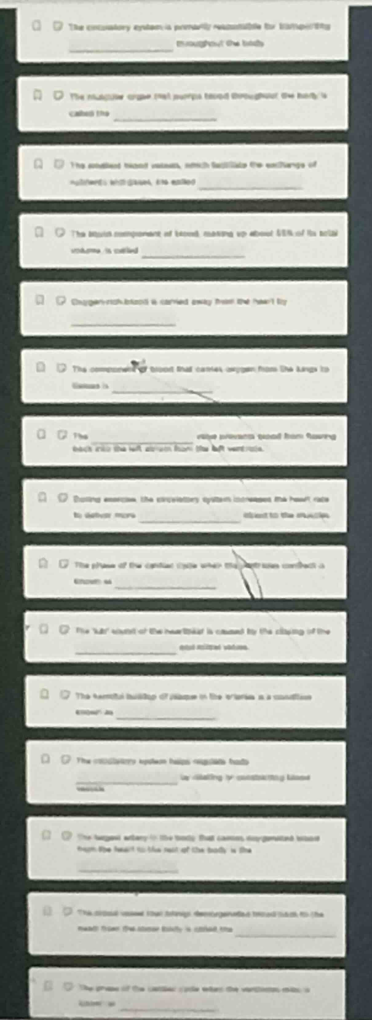 the circulatory system is primarily responsible for transporting throug…