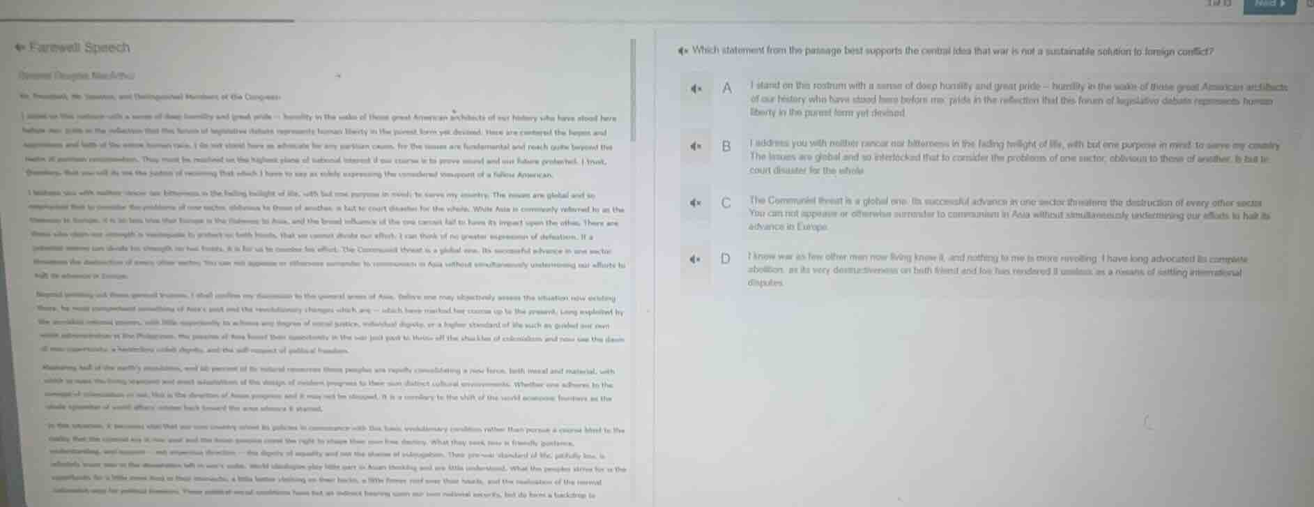 farewell speech (dwight d. eisenhower) mr. president, mr. speaker, and …