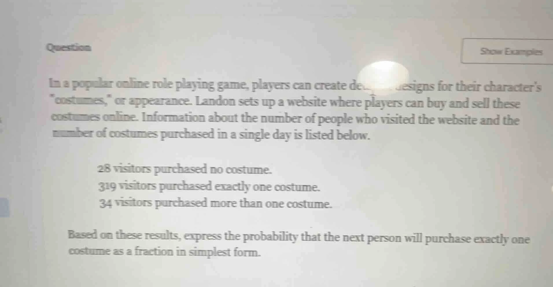 question in a popular online role playing game, players can create de..…