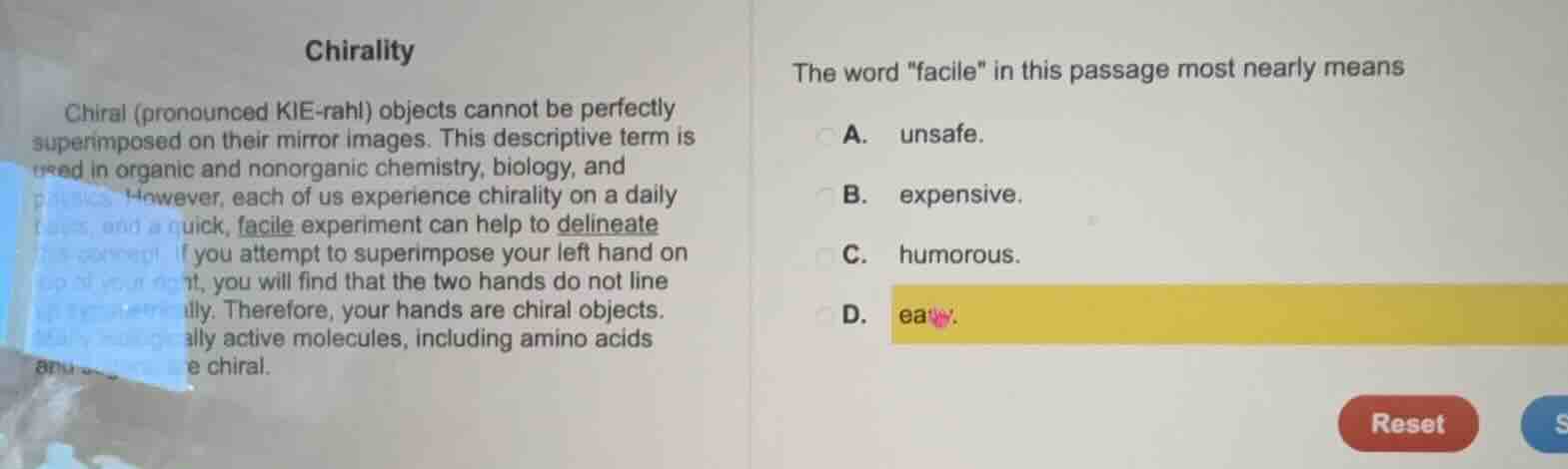 chirality chiral (pronounced kie - rahi) objects cannot be perfectly su…