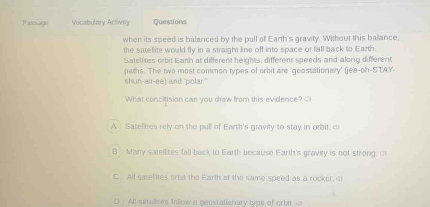 when its speed is balanced by the pull of earth’s gravity. without this…
