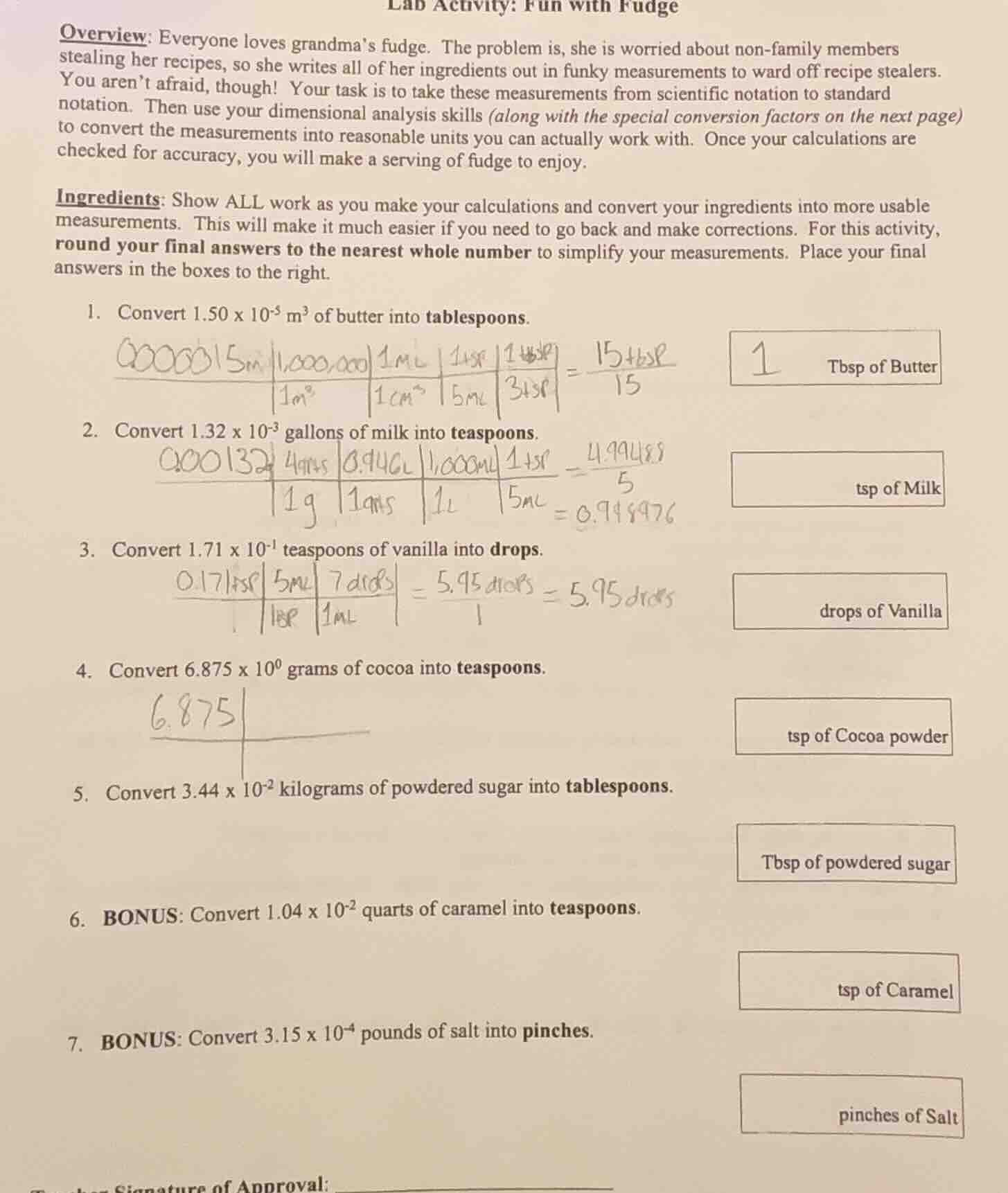 lab activity: fun with fudge overview: everyone loves grandma’s fudge. …