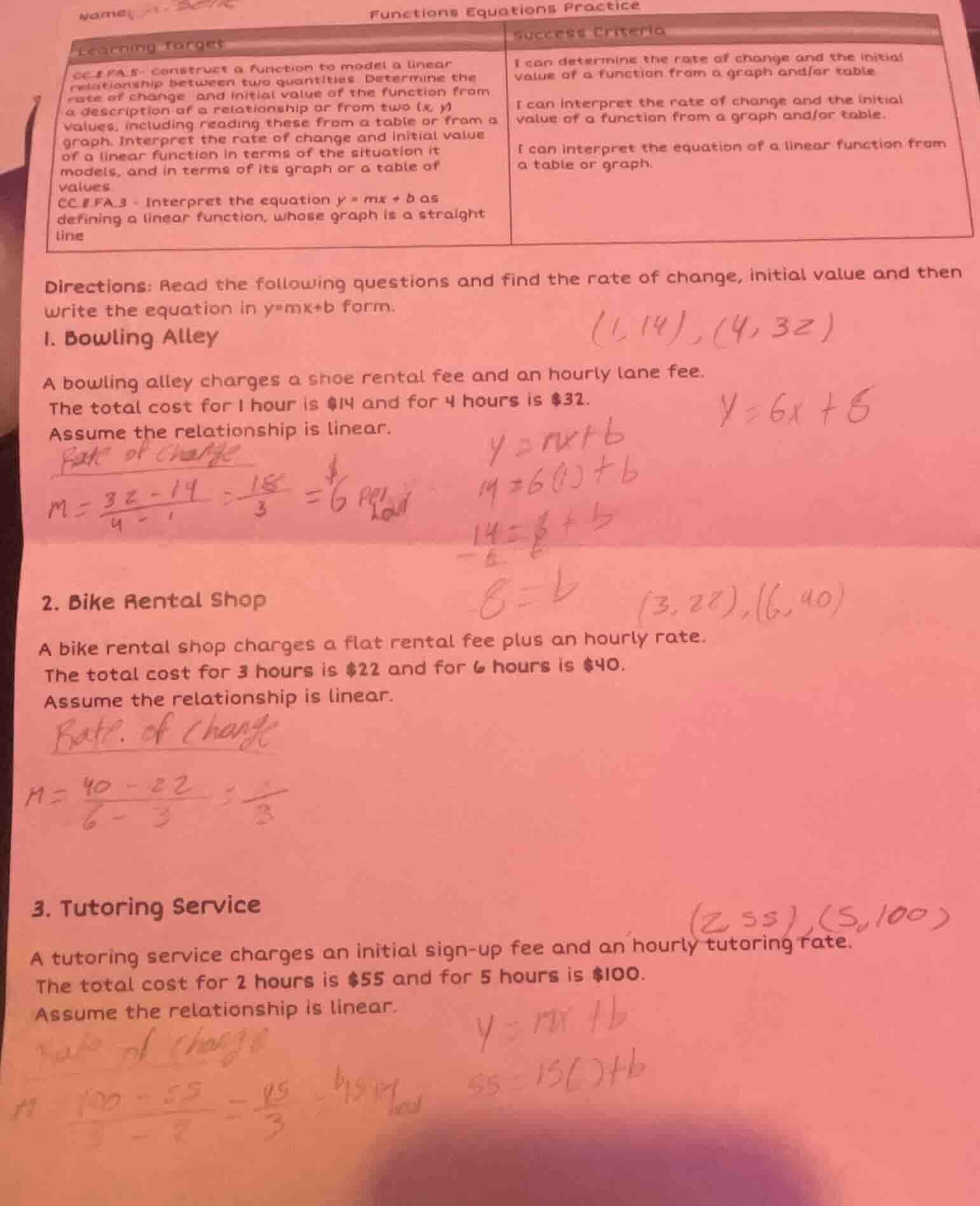 name functions equations practice learning target success criteria cc.8…