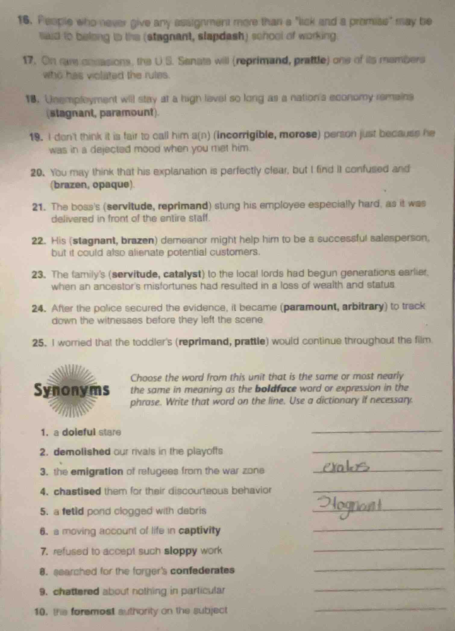 16. people who never give any assignment more than a \lick and a promis…