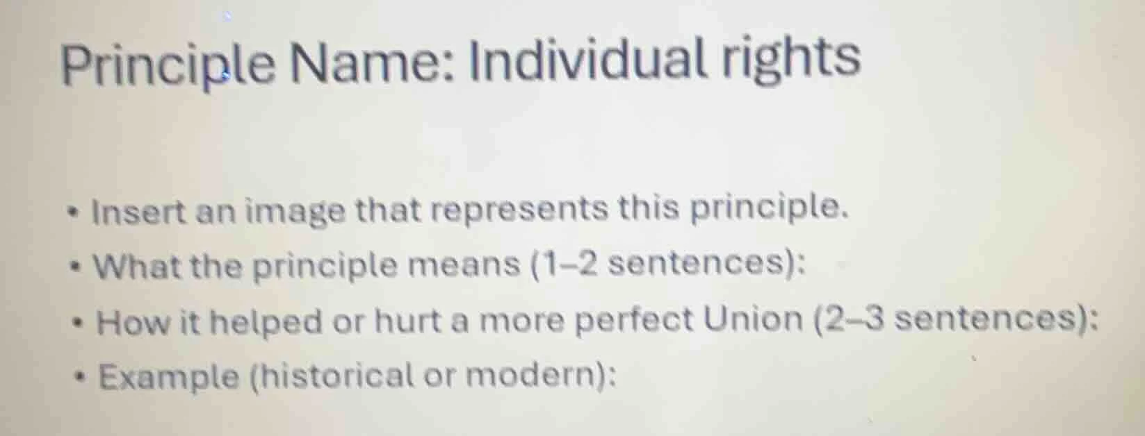 principle name: individual rights - insert an image that represents thi…
