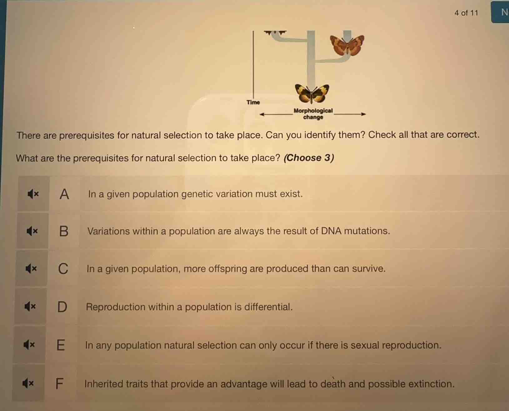 there are prerequisites for natural selection to take place. can you id…