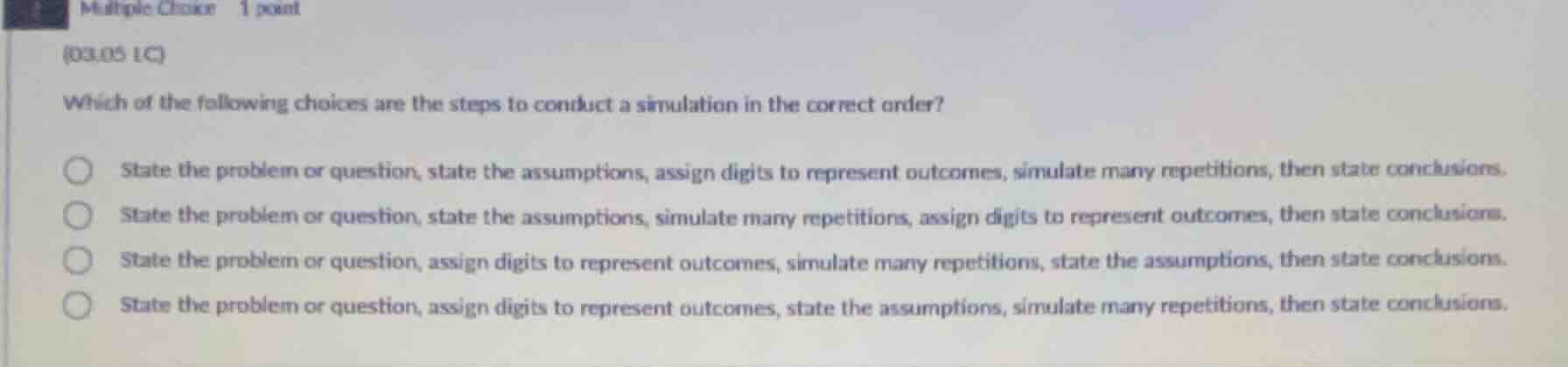 multiple choice 1 point (03.05 lc) which of the following choices are t…